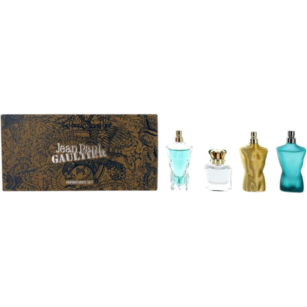 Jean Paul Gaultier Mens Mini Fragrance Spray Set 4 pc