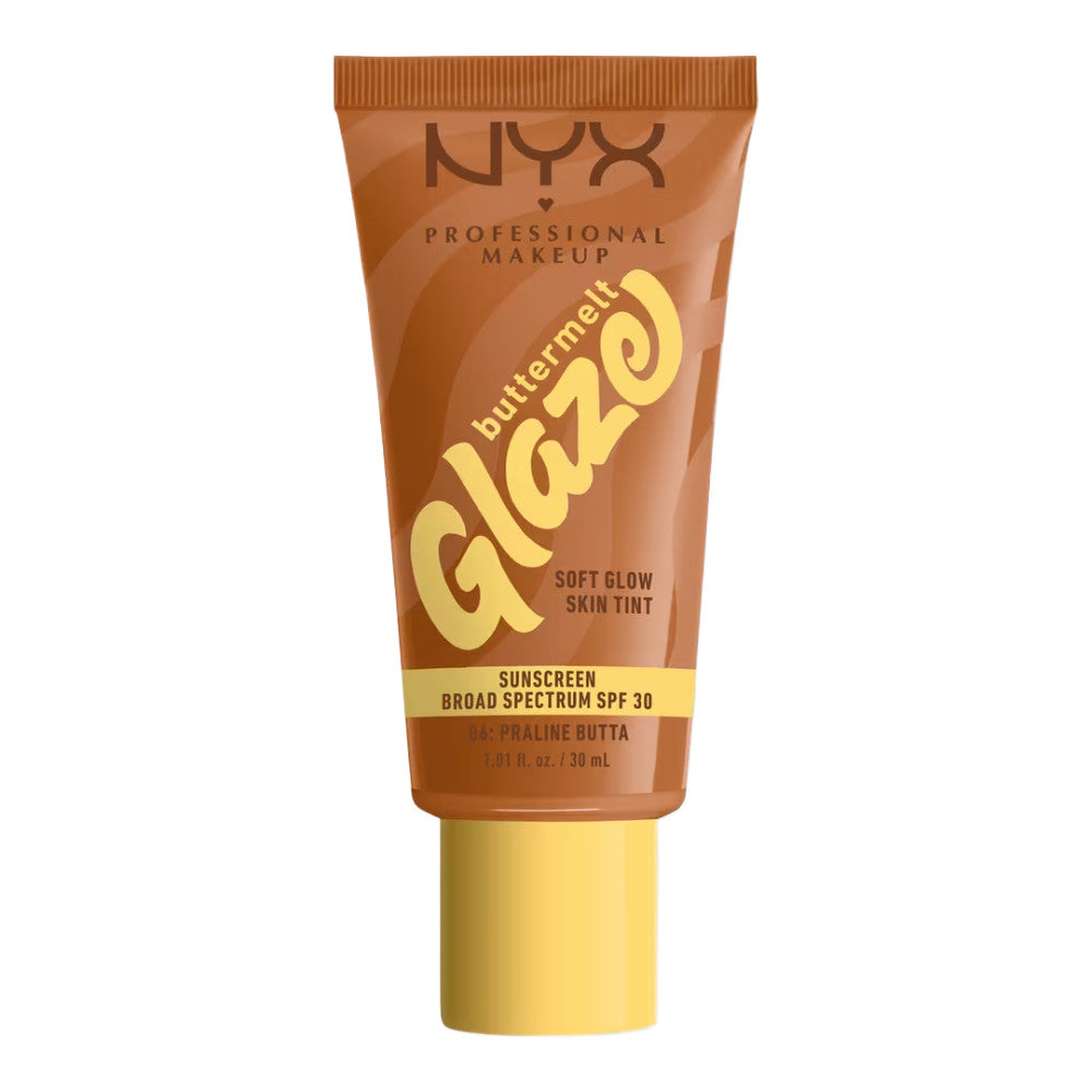 NYX Professional Buttermelt Glaze Soft Glow Skin Tint Spf30- Praline Butta