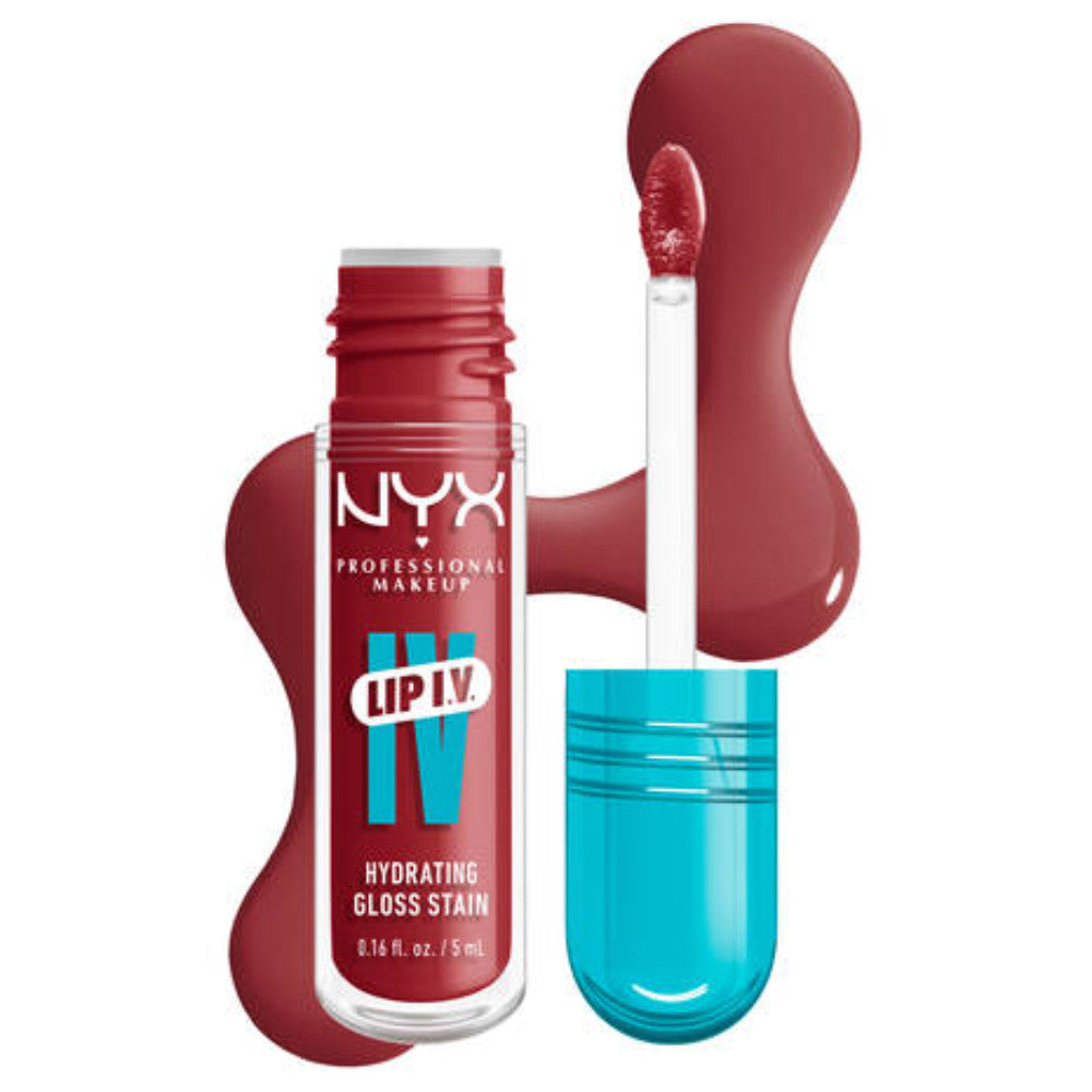 Nyx Professional Lip I.V. Hydrating Lip Gloss Stain-Bubblegum Burst