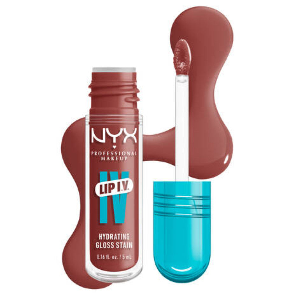 Nyx Professional Lip I.V. Hydrating Lip Gloss Stain-Hydra Honey