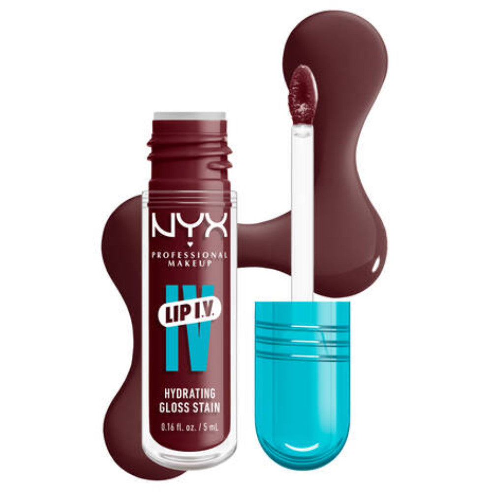 Nyx Professional Lip I.V. Hydrating Lip Gloss Stain-Mauve N Moist