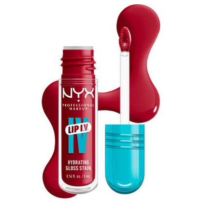 Nyx Professional Lip I.V. Hydrating Lip Gloss Stain-Red-y Set Wet