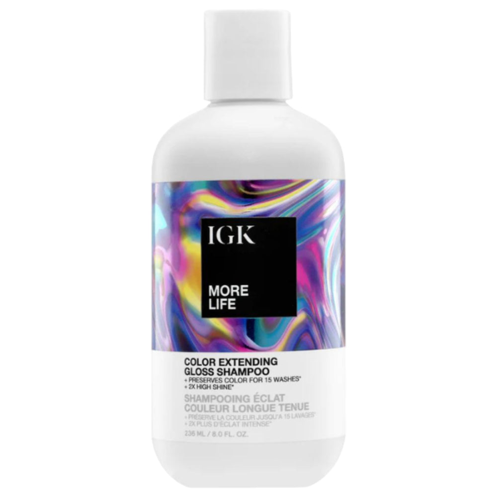 IGK More Life Color Extending Gloss Shampoo 8 oz