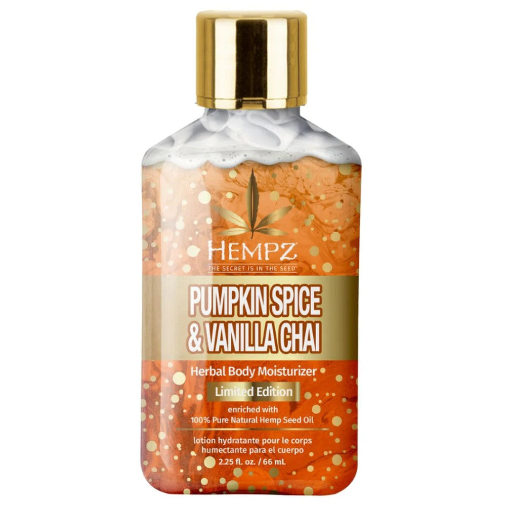 Hempz Pumpkin Spice and Vanilla Chai Body Lotion 2.25 oz