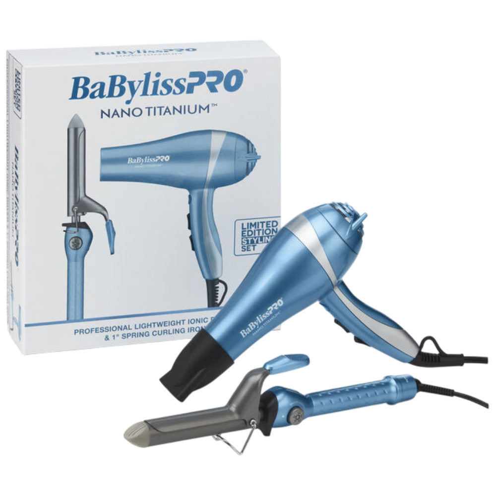 Babyliss Pro Nano Titanium Ironic Dryer + Curling Iron 1 in Combo