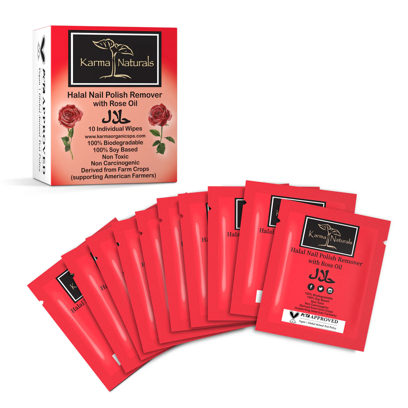 Karma Naturals Nail Polish Remover Wipes