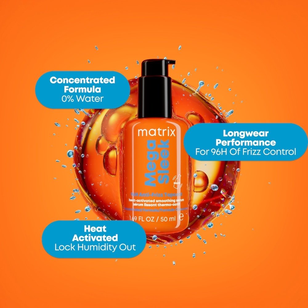 Matrix Mega Sleek 96H Anti-frizz Top Coat Serum 1.69 oz