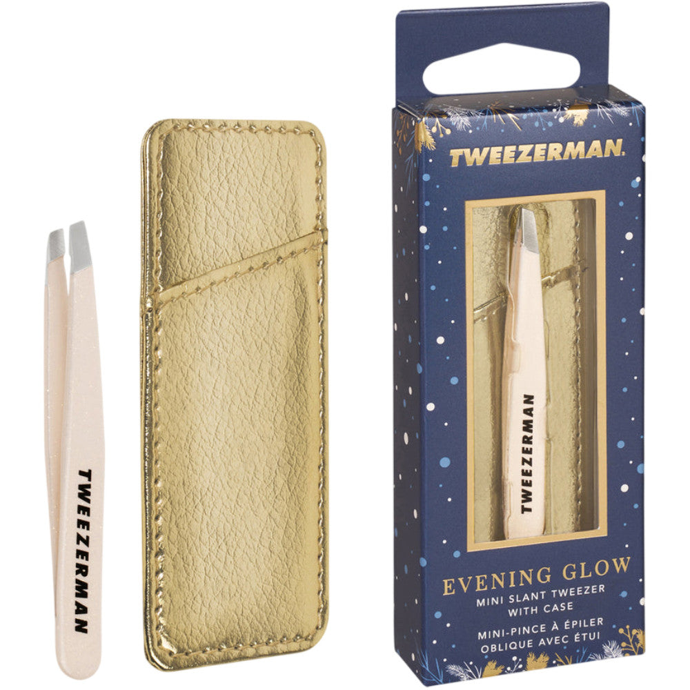 Tweezerman Evening Glow Mini Slant Tweezer With Case