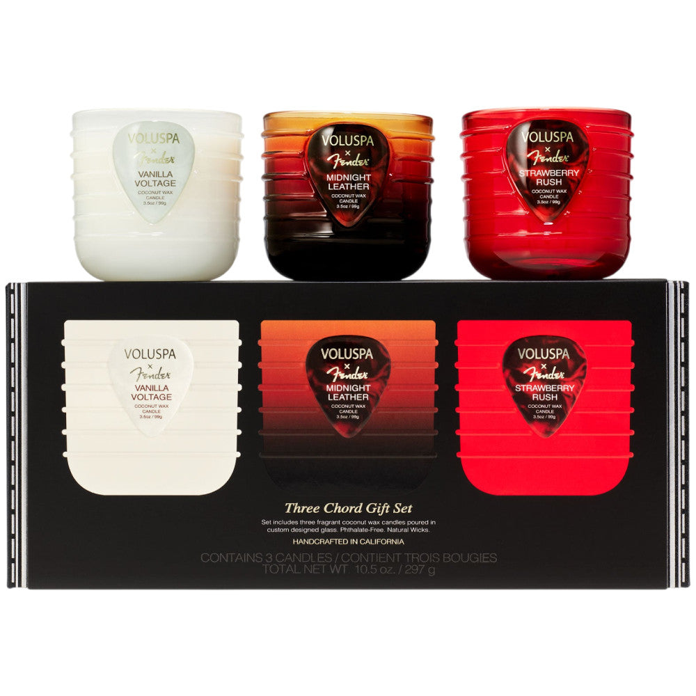 Voluspa Fender Pedestal Trio Gift Set