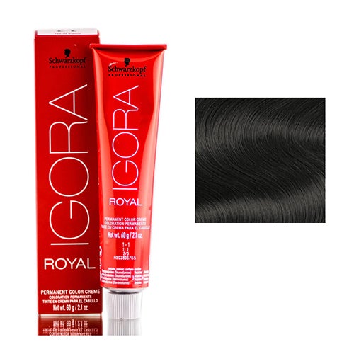 Schwarzkopf Igora Royal Permanent Creme Hair ColorHair ColorSCHWARZKOPFColor: 1-0 Black