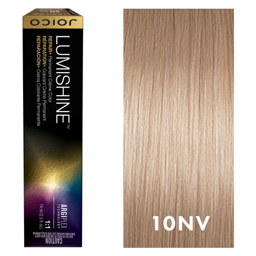 Joico Lumishine Permanent Creme Hair ColorHair ColorJOICOColor: 10NV Natural Violet Lightest Blonde