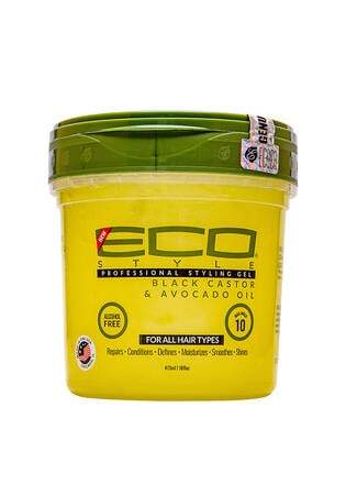 ECO Black Castor And Avocado Oil Styling Gel 16 ozHair Gel, Paste & WaxECOCO