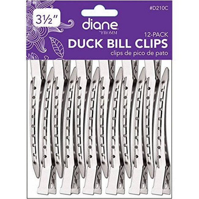 DIANE DUCK BILL CLIPS 12 CT. 3.5 IN.DIANE