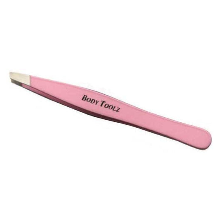 Body Toolz Soft Touch Slant TweezerTweezers & Brow ToolsBODY TOOLZColor: Pink
