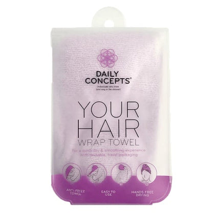 Daily Concepts Your Hair Towel WrapBody CareDAILY CONCEPTSColor: Purple