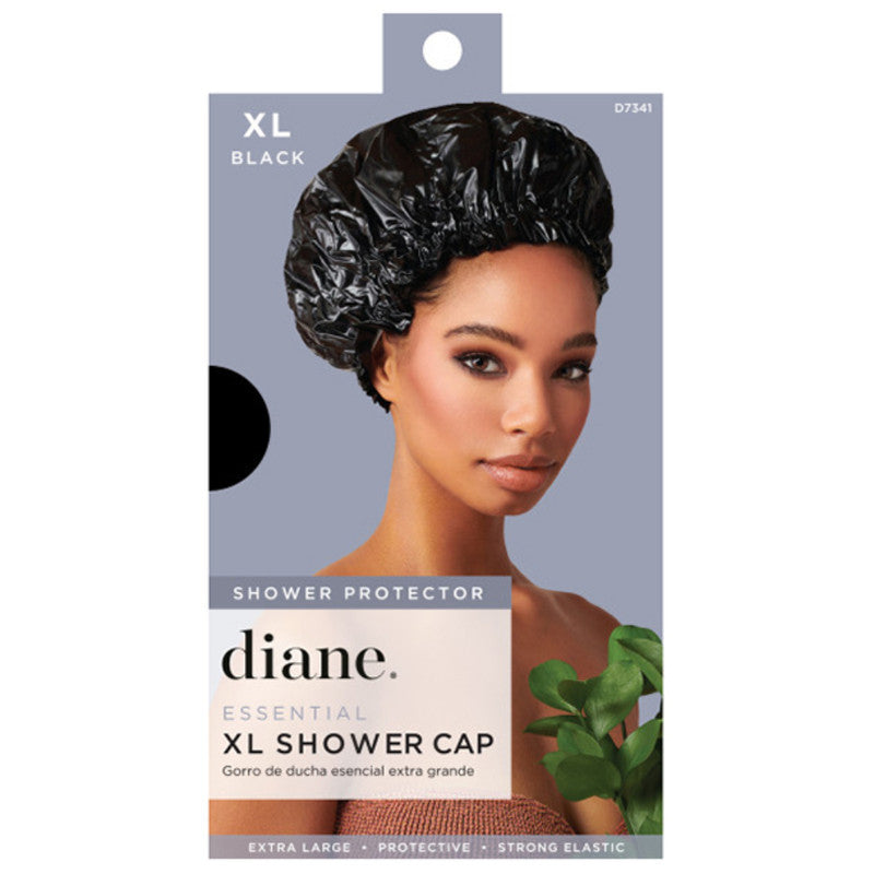 Diane Essential Shower Cap XL-BlackHair CareDIANE
