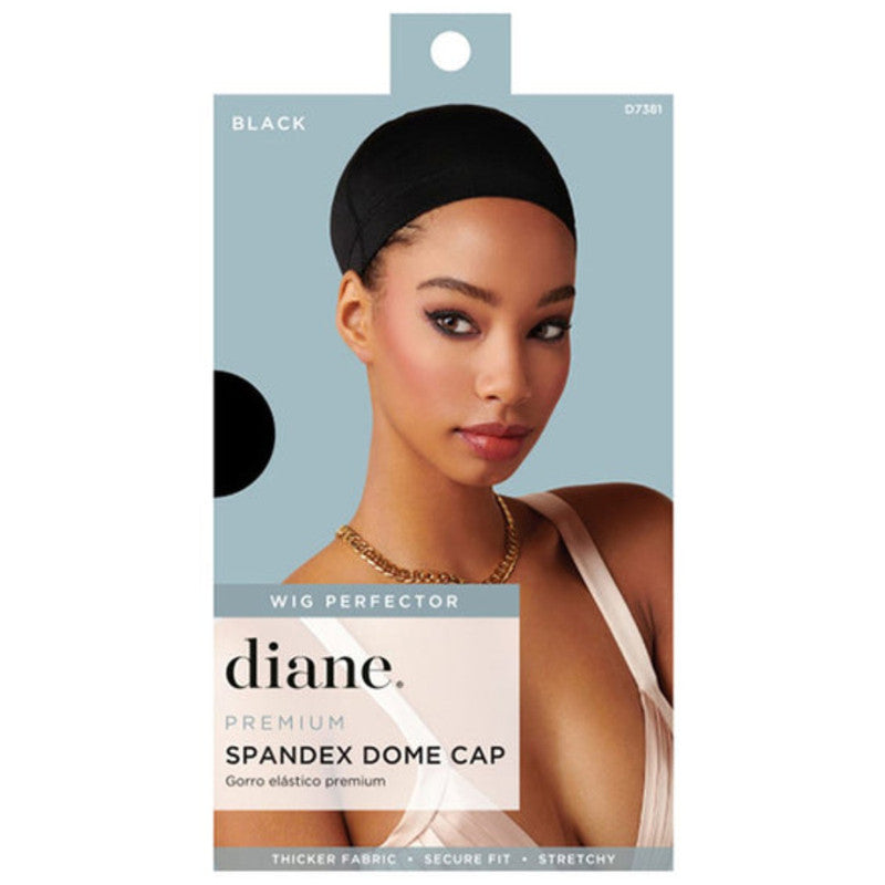 Diane Spandex Dome Cap-BlackHair