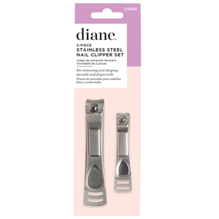 Diane Stainless Steel Nail Clipper Set 2 pcDIANE
