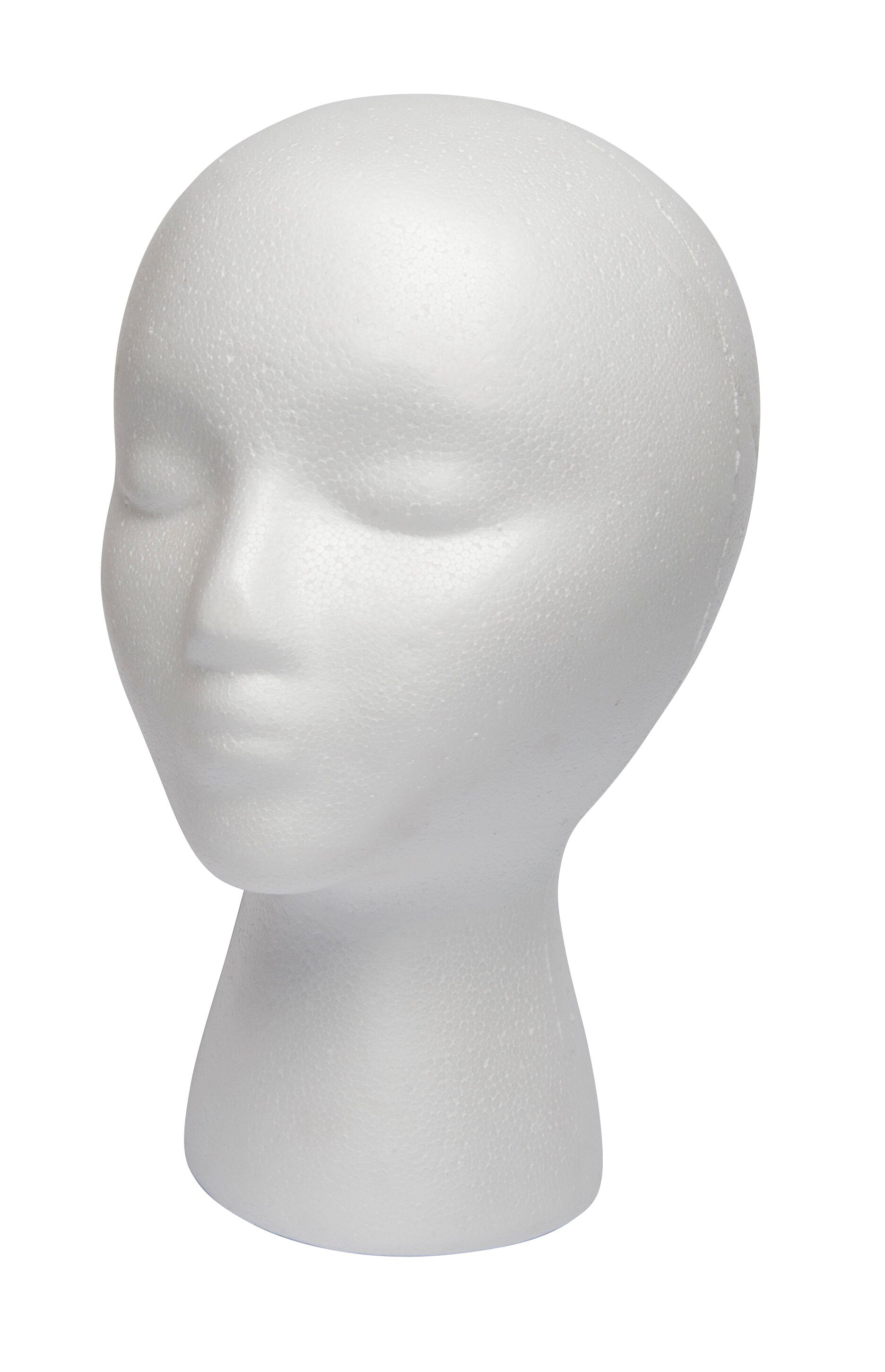 Diane Styrofoam Wig Head-FaceDIANE