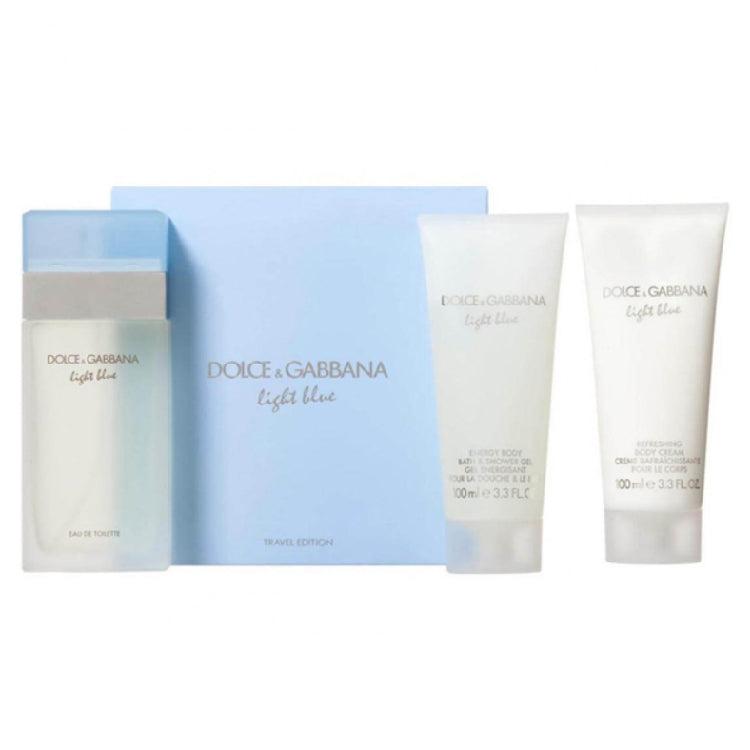 Dolce And Gabbana Light Blue Women's Gift Set 3-pcWomen's FragranceDOLCE AND GABBANA