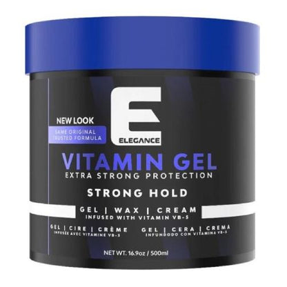 Elegance Vitamin Pro-VB5 Strong Hold GelHair Gel, Paste & WaxELEGANCESize: 16.9 oz