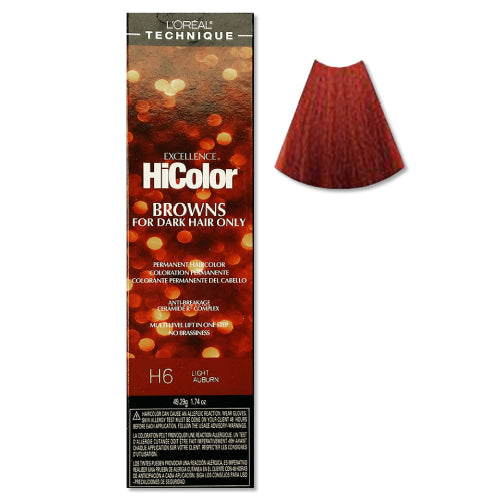 L'Oreal Professional Excellence HiColor Hair ColorHair ColorLOREALShade: H6 Light Auburn