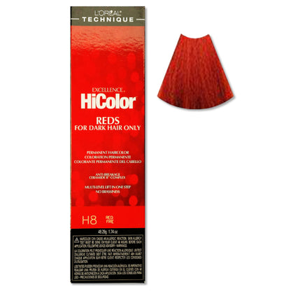L'Oreal Professional Excellence HiColor Hair ColorHair ColorLOREALShade: H8 Red Fire