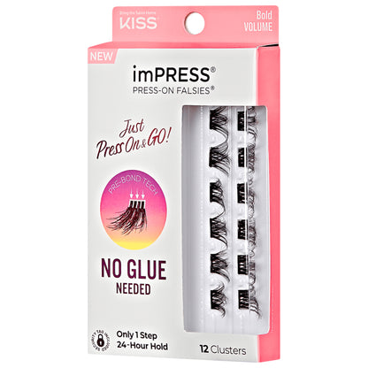 Kiss Impress Press On Lashes-Bold Natural