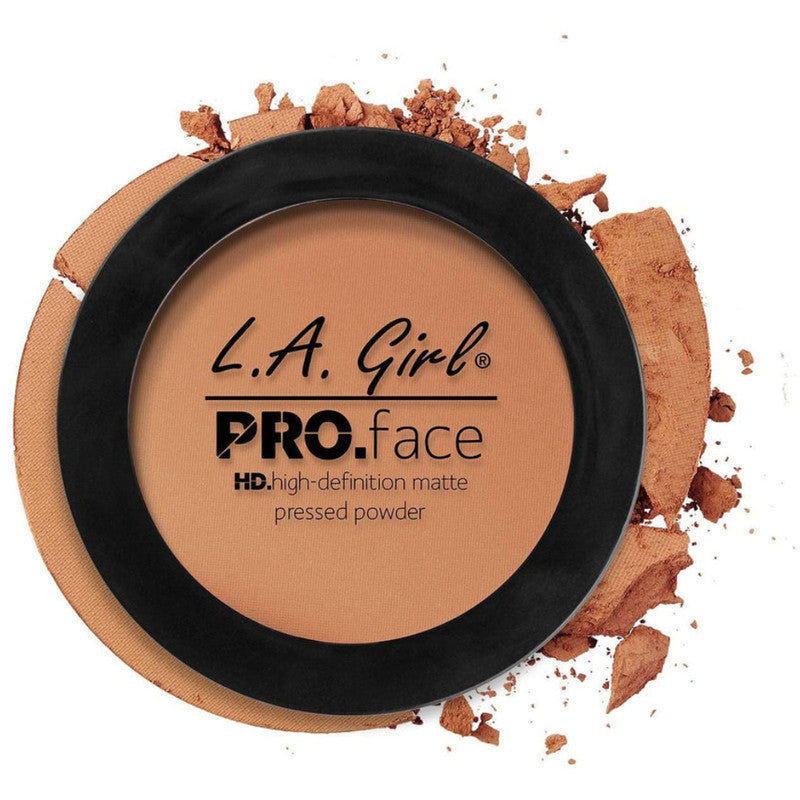 LA Girl Pro.Face Pressed Powder-Warm Caramel