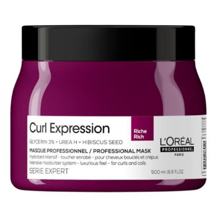 Loreal Professional Curl Expression Curls Moisture Rich MaskHair TreatmentLOREAL PROFESSIONALSize: 16.9 oz
