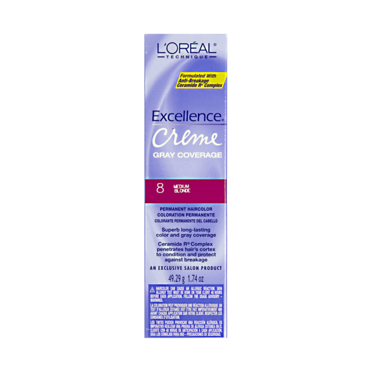 Loreal Professional Excellence Creme Hair ColorHair ColorLOREALColor: 8 Medium Blonde