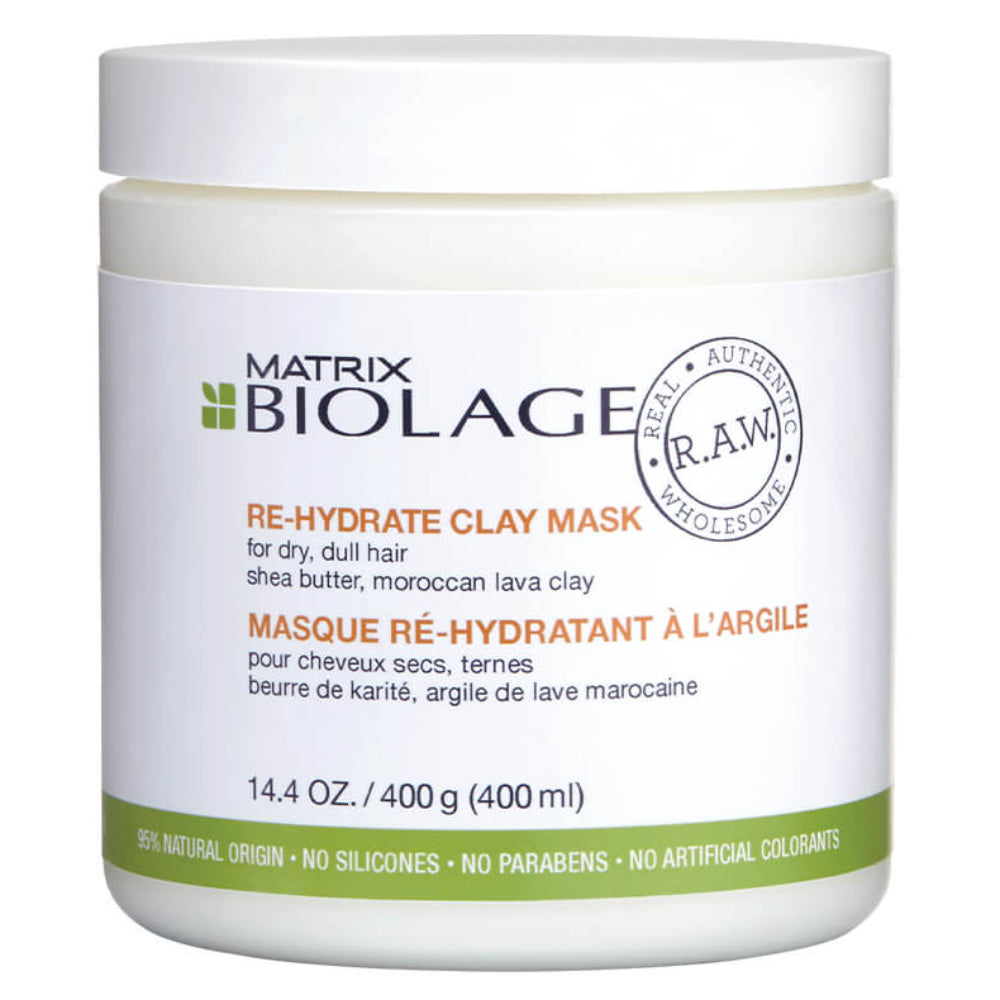 Matrix Biolage RAW Re-Hydrate Clay Mask 14.4 oz