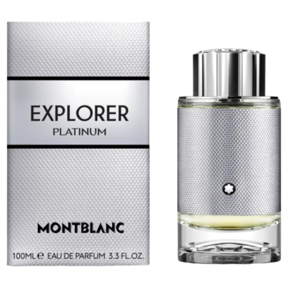 Mont Blanc Explorer Platinum Men's Eau De Parfum Spray 3.3 oz