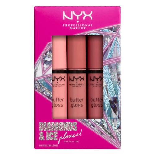 NYX Professional Diamonds + Ice Butter Gloss Lip TrioLip GlossNYX PROFESSIONAL