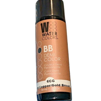 Tressa Watercolors BB Demi-Permanent Hair ColorHair ColorTRESSAColor: 6C/G Light Copper Gold Brown