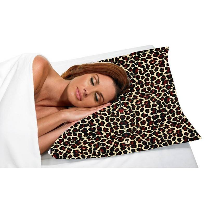 BETTY DAIN SATIN PILLOW CASE LEOPARD