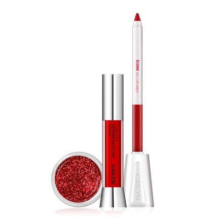 Cailyn Cosmetics Matte To Glitter Lip TrioLip ColorCAILYN COSMETICSColor: Power Red