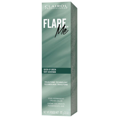 Clairol Flare Me Hair Color 2 ozHair ColorCLAIROLShade: Be You Blue, Clearly You, Make Em Blush Pink, Power To The Purple, Queen of Green, Rose To The Occasion, Tough as Teal, Turn Their Heads Red, Que Sera Syrah, Keep Calm and Berry On, Knock Em Dead Red