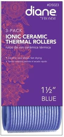 Diane Ionic Ceramic Thermal Rollers 1 1/2 in BlueDIANE
