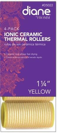 Diane Ionic Ceramic Thermal Rollers 1 1/4 in YellowDIANE