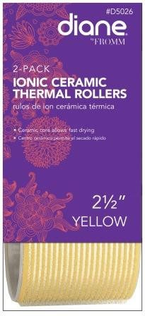 Diane Ionic Ceramic Thermal Rollers 2 1/2 in YellowDIANE
