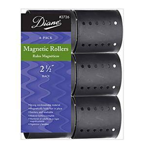 DIANE MAGNETIC ROLLER BLACK 2 1/2 IN.-6CT.DIANE