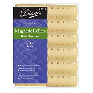 DIANE MAGNETIC ROLLERS BEIGE 1 1/8 IN.-12CT.DIANE