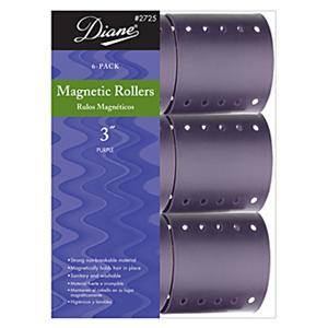 DIANE MAGNETIC ROLLERS PURPLE 6CT 3 IN.DIANE