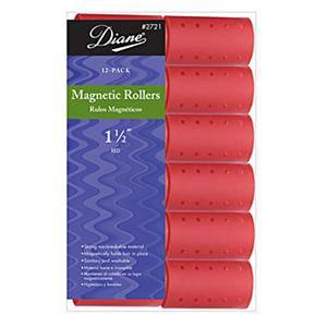 DIANE MAGNETIC ROLLERS RED 1 1/2 IN.-12CT.DIANE