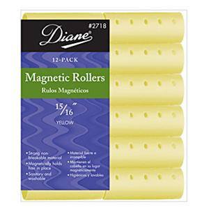 DIANE MAGNETIC ROLLERS YELLOW 15/16 IN.-12CT.DIANE