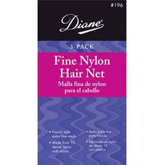 DIANE NYLON HAIR NET-BLACK 3 CT.