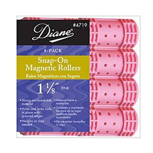 DIANE SNAP-ON MAG ROLLERS PINK 1 1/8 IN.- 8 CDIANE