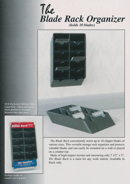 Flat Topper Blade Rack-Black - Image Beauty