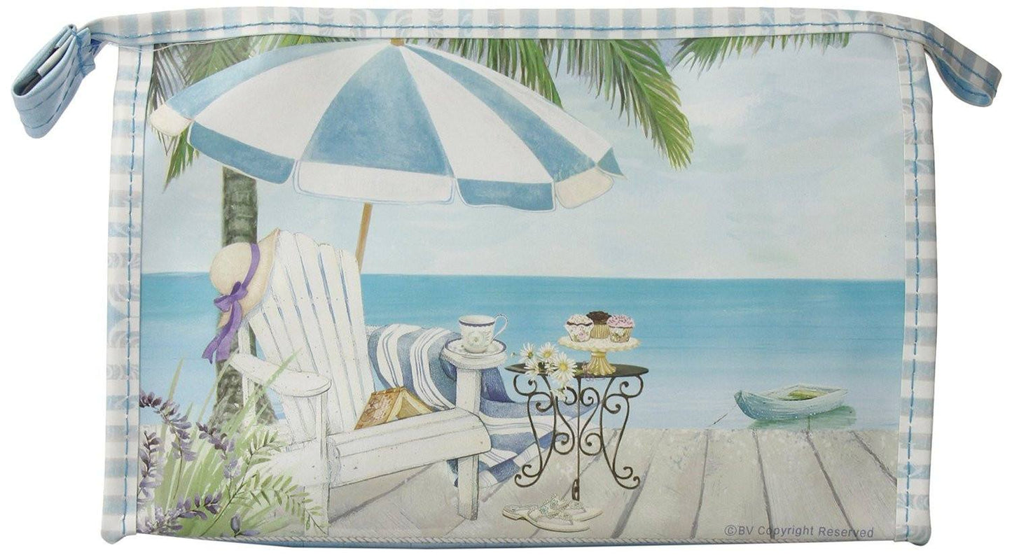 Harry Koenig Large Cosmetic Bag Beach SceneCosmetic AccessoriesHARRY KOENIG